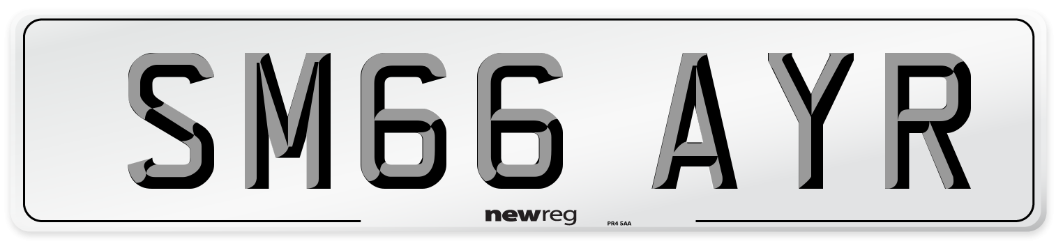 SM66 AYR Number Plate from New Reg